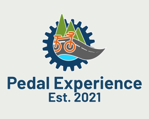 Multicolor Biking Emblem logo