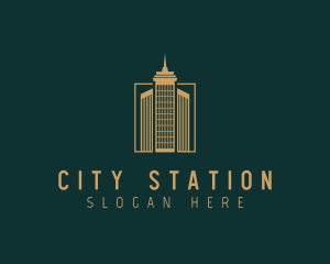 City Skyscraper Building logo design