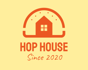 Orange Burger House  logo design