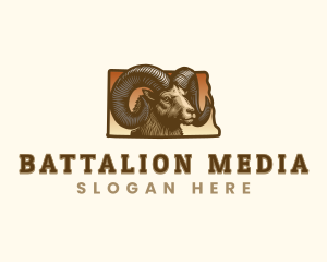 North Dakota Bighorn Sheep logo design