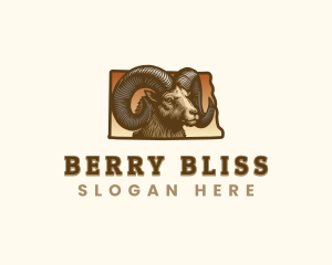 North Dakota Bighorn Sheep logo design