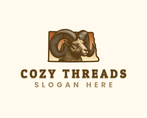 North Dakota Bighorn Sheep logo design