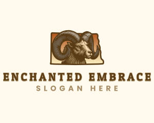 North Dakota Bighorn Sheep logo design