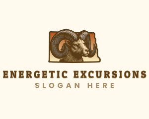 North Dakota Bighorn Sheep logo design