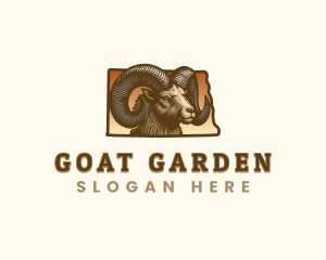 North Dakota Bighorn Sheep logo design