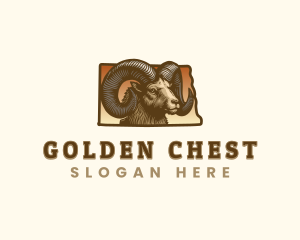 North Dakota Bighorn Sheep logo design