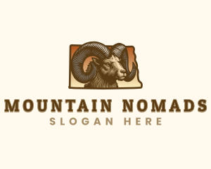 North Dakota Bighorn Sheep logo design