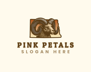 North Dakota Bighorn Sheep logo design