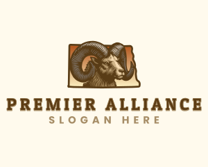 North Dakota Bighorn Sheep logo design