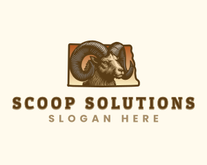 North Dakota Bighorn Sheep logo design