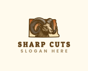 North Dakota Bighorn Sheep logo design