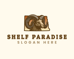 North Dakota Bighorn Sheep logo design