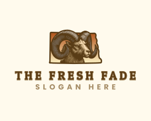 North Dakota Bighorn Sheep logo design