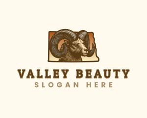 North Dakota Bighorn Sheep logo design