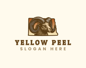 North Dakota Bighorn Sheep logo design