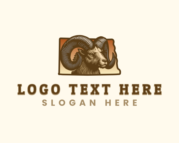 Bighorn Sheep logo example 2