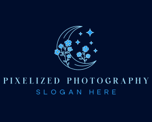 Moon Floral Cosmetics logo design