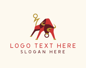 Bull Bullfighting Animal Logo