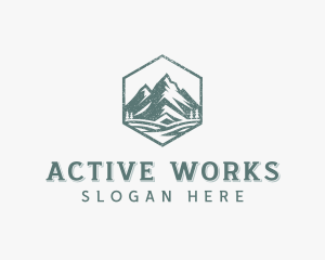 Summit Mountain Hiking logo design