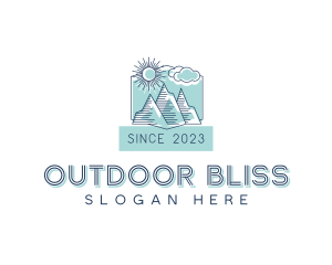 Mountain Resort Camp logo design