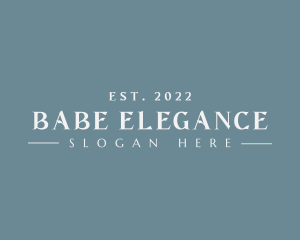 Professional Elegant Fashion logo design