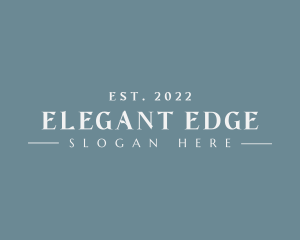 Professional Elegant Fashion logo design