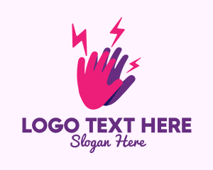 High Energy Hand logo design