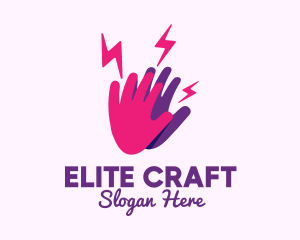 High Energy Hand logo design