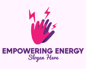 High Energy Hand logo design