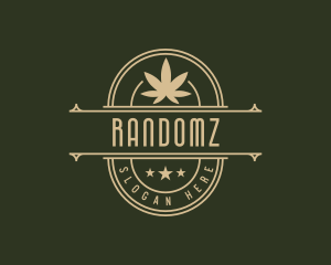 Elegant Cannabis Badge logo