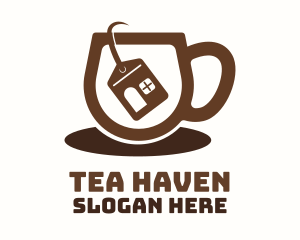 Home Tea Bag Cup logo design