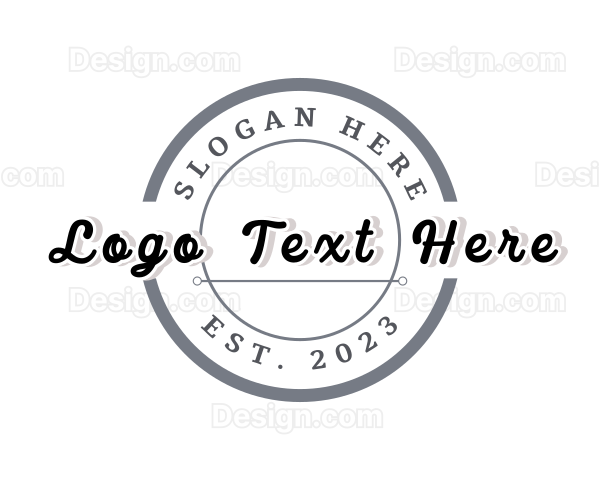 Simple Hipster Badge Logo