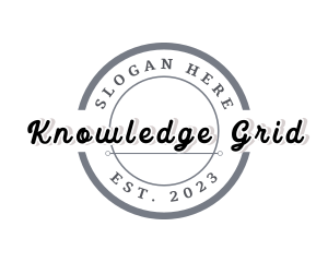 Simple Hipster Badge logo