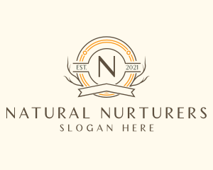 Natural Forest Badge logo design