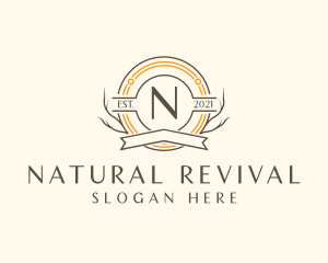 Natural Forest Badge logo design