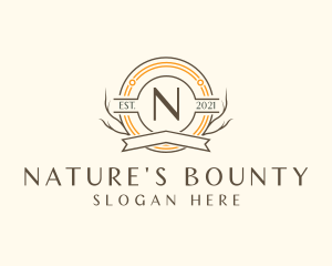 Natural Forest Badge logo design