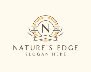 Natural Forest Badge logo design