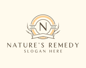 Natural Forest Badge logo design