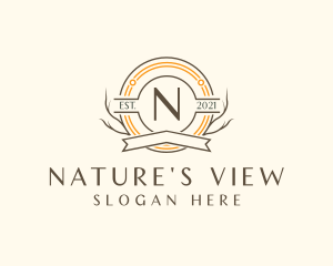 Natural Forest Badge logo design