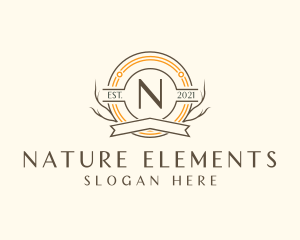 Natural Forest Badge logo design