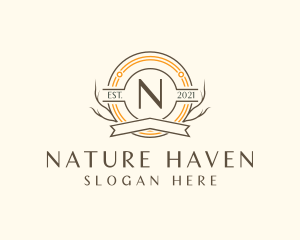 Natural Forest Badge logo design