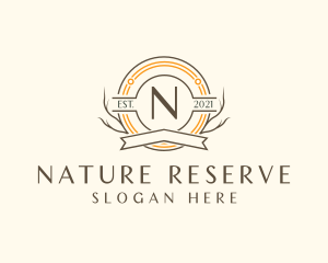 Natural Forest Badge logo design