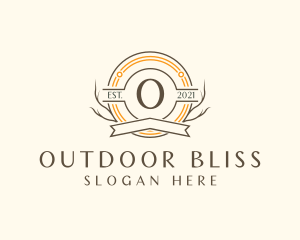 Natural Forest Badge logo design