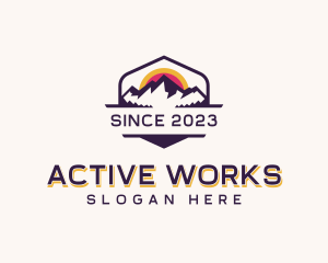 Outdoor Mountain Adventure logo design