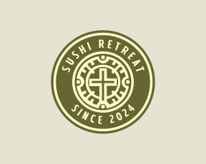 Christian Church Cross logo design