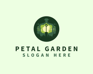 Garden Landscaping Shovel logo design