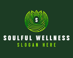 Wellness Leaf Waves logo
