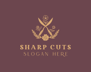 Flower Garden Shears logo design