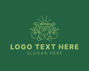 Sunny Vegetable Harvest Logo