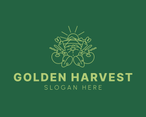 Sunny Vegetable Harvest logo design